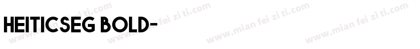 heiticseg bold字体转换